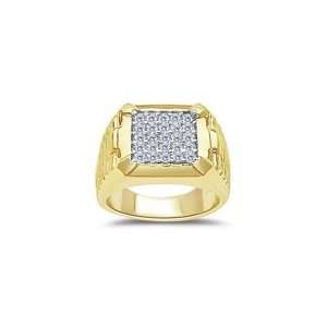  1.00 CT PAVE ROLEX TWO TONE MENS RING 3.0 Jewelry