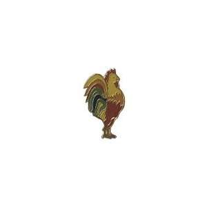  Lapel Pin De Colores Rooster Pack of 6
