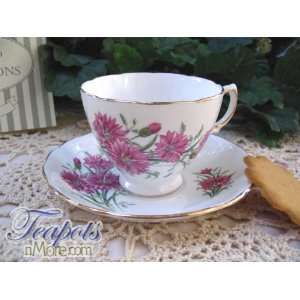 Royal Vale Pink Meadow Flower English Bone China Tea Cup  