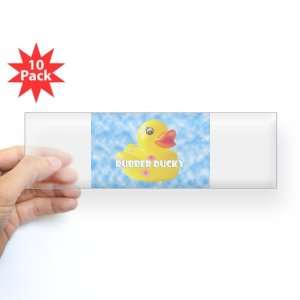   Bumper Sticker Clear (10 Pack) Rubber Ducky Girl HD 