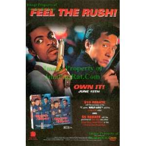 Rush Hour Jackie Chan, Chris Tucker Great Original DVD Release Print 