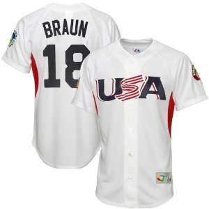   Ryan Braun 2009 World Baseball Classic White Player Jersey Sports