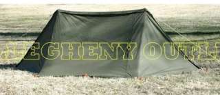 Military 2 Man Pup Tent COMPLETE SETUP NICE  