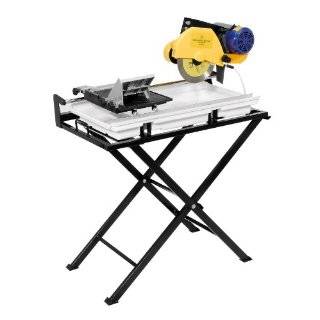   60020 24 Inch Dual Speed Tile Saw with Water Pump and Folding Stand
