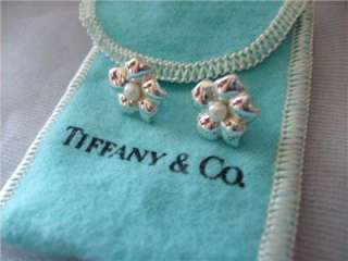 Tiffany & Co. Cultured Pearl Flower Earrings  