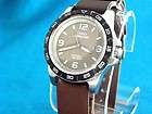   TIMEX MOCHA FACED DIVERS STYLE WATCH W/ G 10 CHOCOLATE LEATHER STRAP