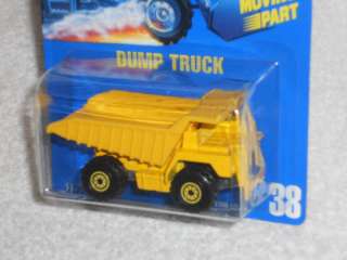 Hot Wheels Early 90s Blue Card 1171 Dump Truck #38  