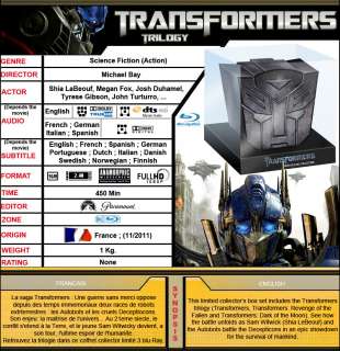 Transformers Trilogy   Limited Edition Autobot Box Set [3 Blu Ray]