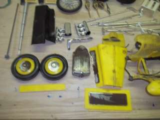 Vintage Built Model Kit Parts Lot Bently Trike Bugatti TONS Pieces 