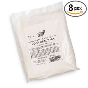 Total Ultimate Foods Pork Gravy Mix, Low Sodium, 14 Ounce Pouch (Pack 