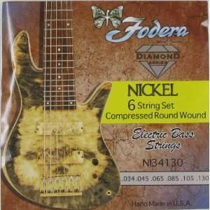  Fodera Electric Bass Nickel Standard 6 String, .034   .130 
