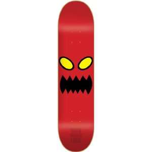  Toy Machine Monster Face Skateboard Deck   8.0 Red Sports 