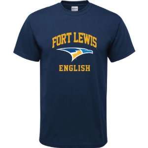   College Skyhawks Navy Youth English Arch T Shirt