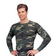 Rothco Thermal Underwear Top Woodland Camo  
