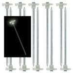 10pc Glow in the Dark Tent Stakes 10 Steel Peg  