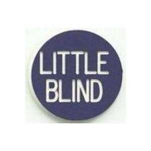   LITTLE BLIND BUTTON, plastic, purple with white writing Toys & Games