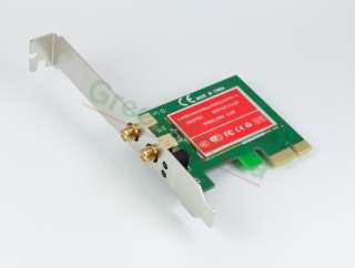WIRELESS 300M N PCI E PCI E ADAPTER NETWORK ETHERNET CARD LAN 2 