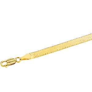  14K Yellow Gold Solid Flexible Herringbone Chain Jewelry