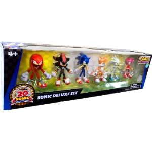   Deluxe Set Tails, Knuckles, Sonic, Amy, Shadow Silver Toys & Games