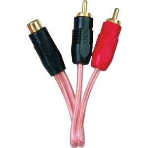  BOSS AUDIO 1 Meter Y Cable 2 Male RCA to 1 Female RCA CY2M 