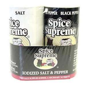  Spice Supreme   Salt & Pepper Shaker Set Case Pack 24 