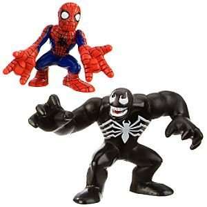   Super Hero Squad   Spider Man and Venom Action Figures Toys & Games