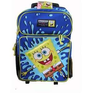    Spongebob kid size Rolling backpack Bag  Splash Toys & Games