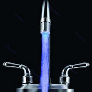   Kitchen Mini Blue Glow LED Light Water Stream Faucet Tap A6  