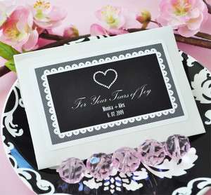 Tears of Joy Personalized Tissue Packs Wedding Favors  