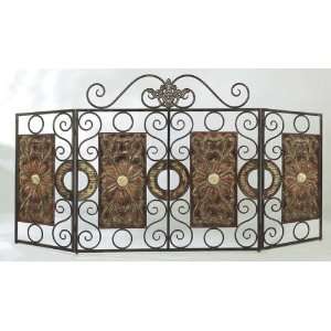  FIREPLACE FIRE SCREEN with Antique Country Style Design Home