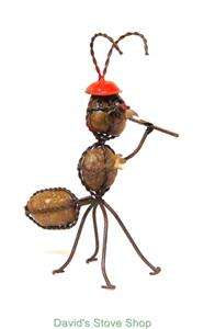 Recycled Metal Yard Garden Folk Art 15 Worker Ant Sculpture WI587B 3 