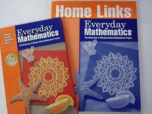 Grade 3 Everyday Math Textbook & Home Link Workbook Lot  