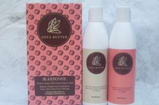 Arbonne Peach Shea Butter Hair Care Gift Set Shampoo & Conditioner 