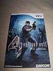 Resident Evil 4 Wii Edition Manual Nintendo Wii MANUAL ONLY Booklet 