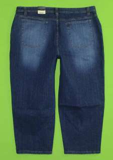   St Johns Bay sz 22W capri Stretch Womens Blue Jeans Denim Pants IC26