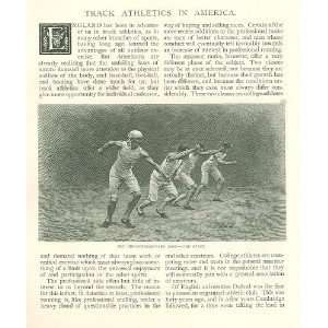   1890 Track Athletics In America Hammer Throw Biking 