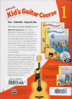 Alfreds Kids Guitar Course, Vol. 1   Book, Enhanced CD & DVD Cover