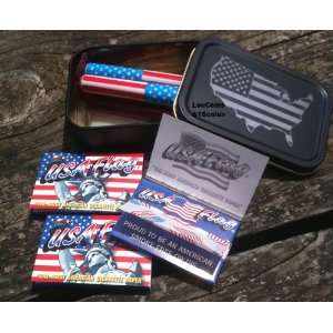  Usa Flag 1 1/2 Cigarette Papers 25ct Box 