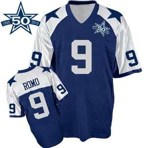 Tony Romo Authentic Blue Thanksgiving NFL Jersey Football Jerseys 