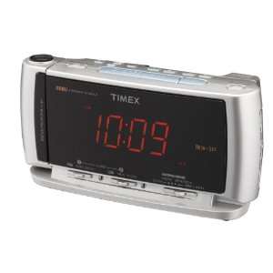  Timex T741S Dual Alarm Clock Radio (Silver) Electronics