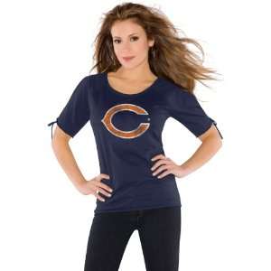  Touch By Alyssa Milano Chicago Bears Womens Slit Shoulder 