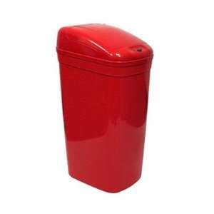   Touchless Plastic 8.7 Gallon Red Medical Trash Can   DZT 33 1RED Home