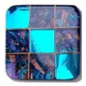    107 TQRB, Square 1 1/2 Length Glass Knob, 9 Tiles