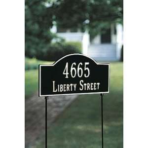  Arch Two Line Two Sided Standard Lawn Address Plaque 