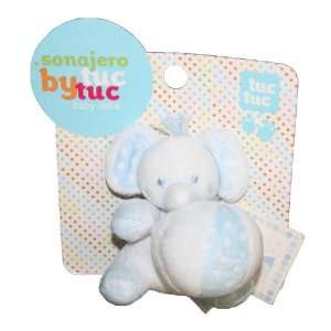  Tuc Tuc Light Blue Elephant Plush Soft Baby Rattle and Teething Toy 