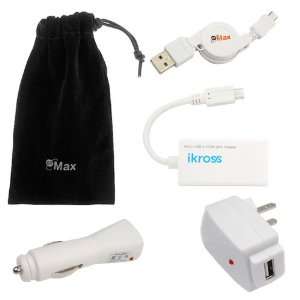  Micro USB Male to HDMI Female MHL Adapter + USB Car Charger + USB 