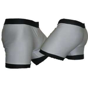  Plain White Vale Tudo Shorts Size Medium 