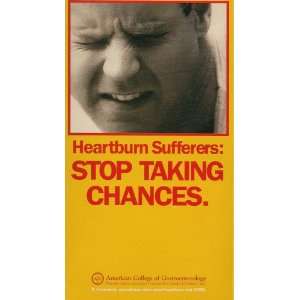   Sufferers STOP TAKING CHANCES. VHS Video Tape 