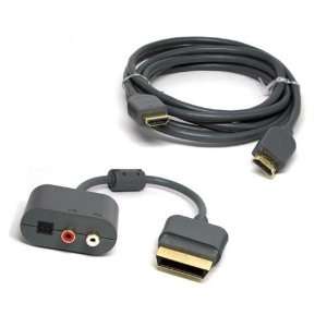  XBOX 360 HDMI AV CABLE+OPTICAL RCA ADAPTER Electronics