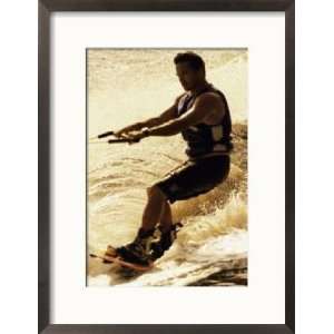  Young Man Wakeboarding Superstock Collection Framed 